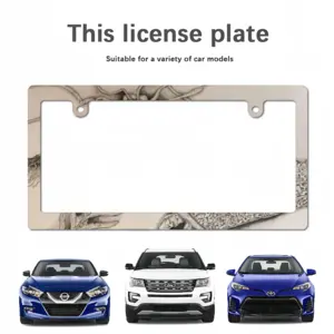 Close Look 7 Japanese License Plate Frame (Narrow)