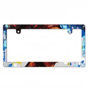 Woman With Kente Earing Japanese License Plate Frame (Narrow)