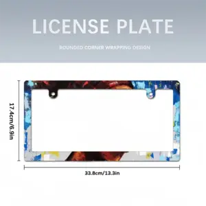 Woman With Kente Earing Japanese License Plate Frame (Narrow)