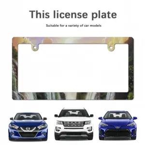 Among The Waterfalls Japanese License Plate Frame (Narrow)