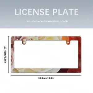 Roses Japanese License Plate Frame (Narrow)