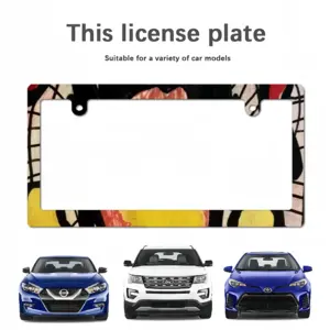 Web Japanese License Plate Frame (Narrow)