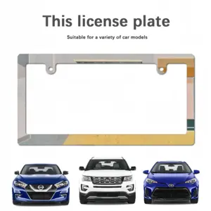 Yellow Carpet Japanese License Plate Frame (Narrow)