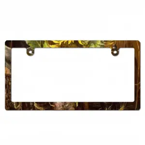 My Sunflowers Japanese License Plate Frame (Narrow)