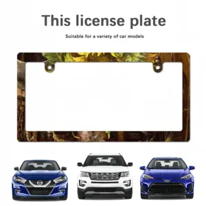 My Sunflowers Japanese License Plate Frame (Narrow)