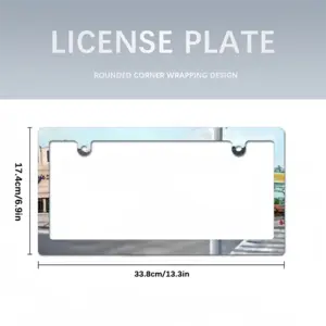 #9Th And Q Barrys Tavern Japanese License Plate Frame (Narrow)