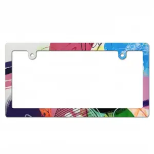 Bright Ovals Japanese License Plate Frame (Narrow)