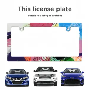 Bright Ovals Japanese License Plate Frame (Narrow)