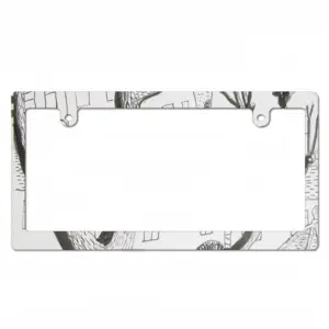 Trees Japanese License Plate Frame (Narrow)