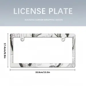 Trees Japanese License Plate Frame (Narrow)