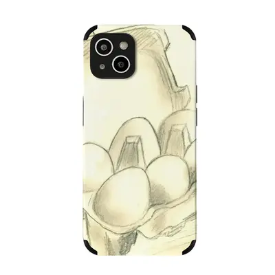 6 Eier Im Karton Six Eggs In The Cardboard iPhone14 Plus Phone Case (Leather)