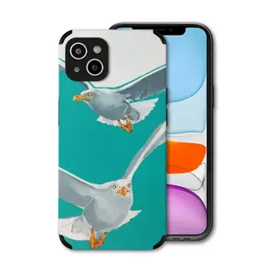 Seagulls iPhone14 Plus Phone Case (Leather)