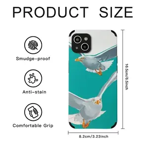 Seagulls iPhone14 Plus Phone Case (Leather)