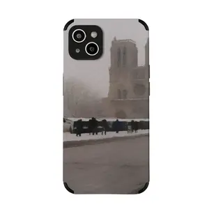 Notre Dame Of Paris From Quai St Michel iPhone14 Plus Phone Case (Leather)