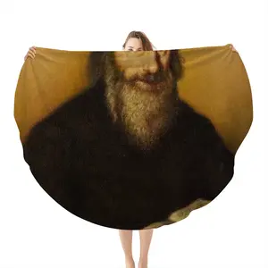 Rabbi Moses Sofer Flannel Blanket (Round)