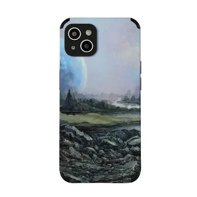 Outer Space Landscape iPhone14 Plus Phone Case (Leather)