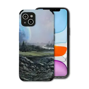 Outer Space Landscape iPhone14 Plus Phone Case (Leather)