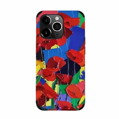 Poppies iPhone14 Pro Max Phone Case (Leather)