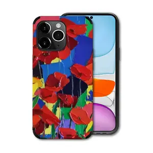 Poppies iPhone14 Pro Max Phone Case (Leather)