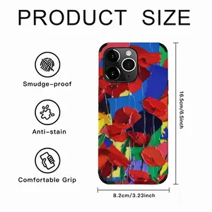 Poppies iPhone14 Pro Max Phone Case (Leather)