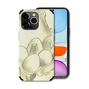 6 Eier Im Karton Six Eggs In The Cardboard iPhone14 Pro Max Phone Case (Leather)