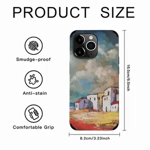 Dramatic Clouds iPhone14 Pro Max Phone Case (Leather)