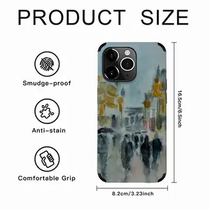 Rain iPhone14 Pro Max Phone Case (Leather)