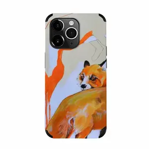 Foxes On The Road iPhone14 Pro Max Phone Case (Leather)