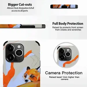 Foxes On The Road iPhone14 Pro Max Phone Case (Leather)