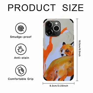 Foxes On The Road iPhone14 Pro Max Phone Case (Leather)