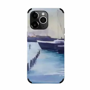 Boats 2Pieces iPhone14 Pro Max Phone Case (Leather)