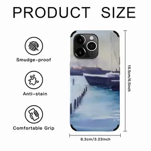 Boats 2Pieces iPhone14 Pro Max Phone Case (Leather)