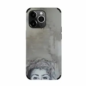 The Artist Thinking About The Real-Time-Quote Of The Dow-Jones And Dax iPhone14 Pro Max Phone Case (Leather)