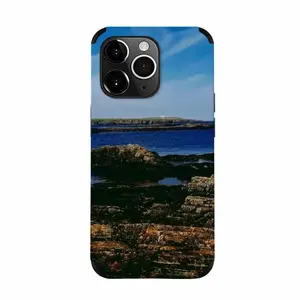 Coastal View Fom Staxigoe iPhone14 Pro Max Phone Case (Leather)