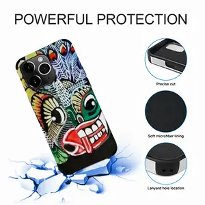 Two-Faced Demon iPhone14 Pro Max Phone Case (Leather)