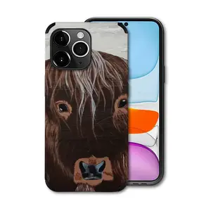 Bull - Red Bull Taurus Animals Buffalo Wild iPhone14 Pro Max Phone Case (Leather)