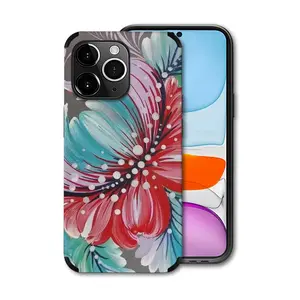 Floral Impromptu iPhone14 Pro Max Phone Case (Leather)