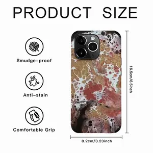 Hydrangea Gold iPhone14 Pro Max Phone Case (Leather)