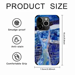 True Blue iPhone14 Pro Phone Case (Leather)