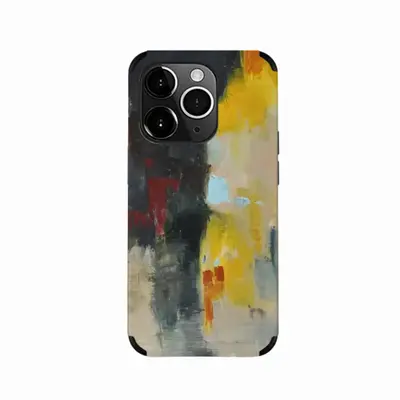 Yellow Reflect iPhone14 Pro Phone Case (Leather)