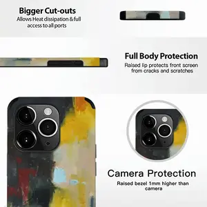 Yellow Reflect iPhone14 Pro Phone Case (Leather)