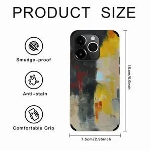 Yellow Reflect iPhone14 Pro Phone Case (Leather)