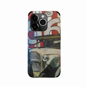 Route 66 iPhone14 Pro Phone Case (Leather)