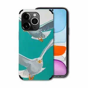 Seagulls iPhone14 Pro Phone Case (Leather)