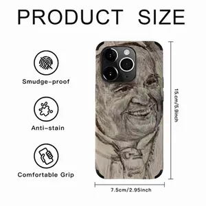 Pope Francis Portrait iPhone14 Pro Phone Case (Leather)