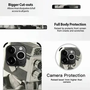 The Future Is Analog iPhone14 Pro Phone Case (Leather)