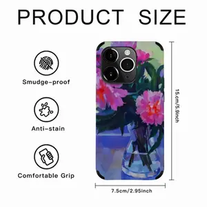 Peonies iPhone14 Pro Phone Case (Leather)