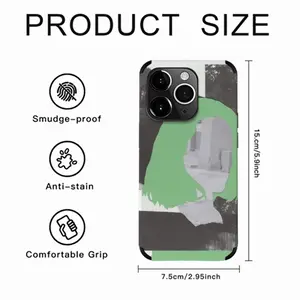 Green iPhone14 Pro Phone Case (Leather)