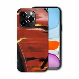 Porsche Red Crash iPhone14 Pro Phone Case (Leather)