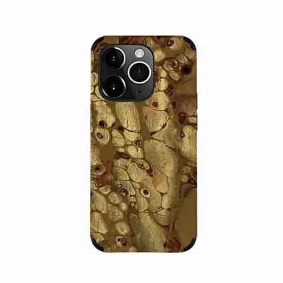 Pure Gold iPhone14 Pro Phone Case (Leather)